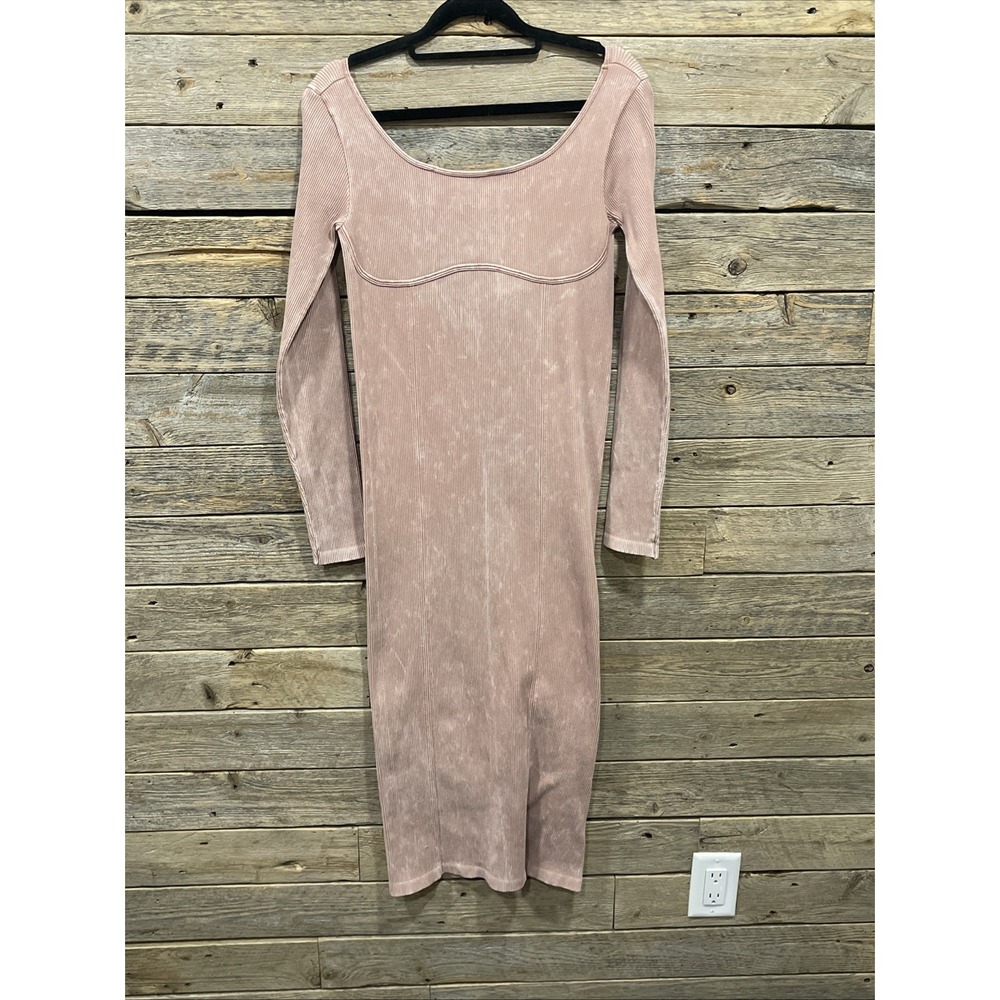 NWT BDG URBAN OUTFITTERS Callie Long Sleeve Bodycon Rib Knit Midi Dress Size L‎ - Picture 7 of 11
